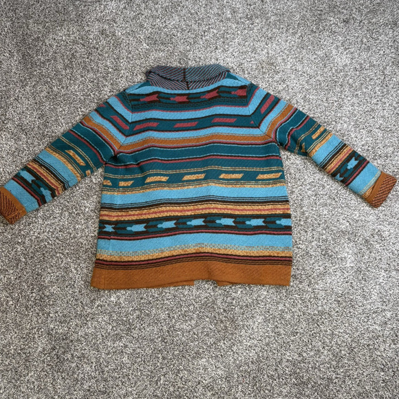 Womens Wrangler Western Cardigan Knitted Sweater Size XXL Fringe Aztec Cowgirl - Picture 8 of 8